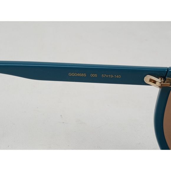Gucci Turquoise Square Women\'s Sunglasses GG0468S 005 main image 4